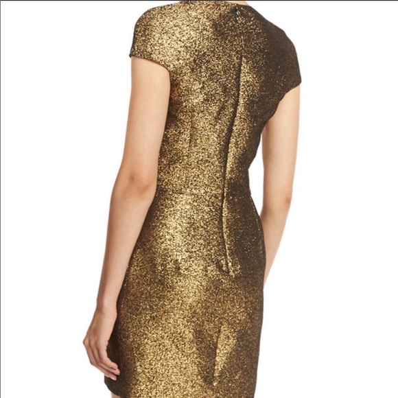 DVF metallic Hadlie dress size 2 Blk/gold - Picture 2 of 12